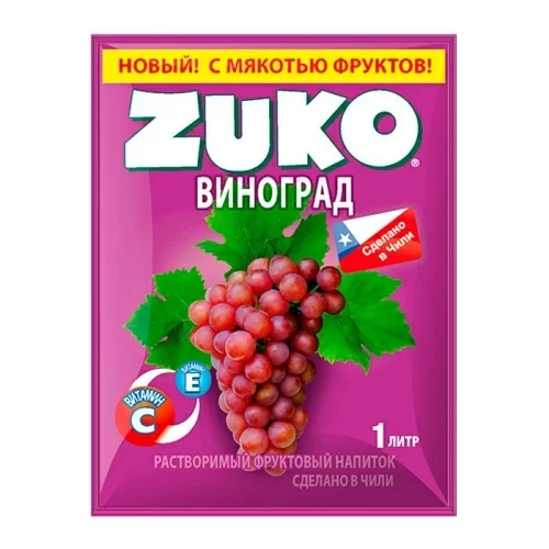 Растворимый напиток Zuko Виноград в магазине milli.com.ru
