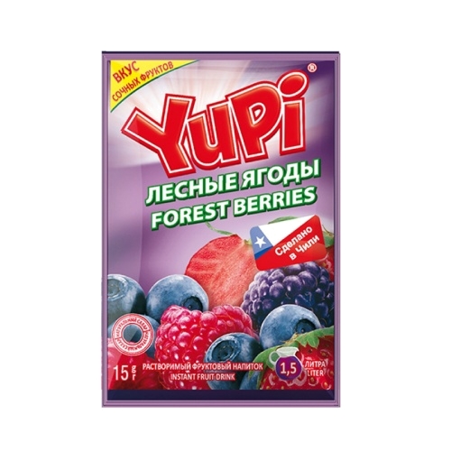 Растворимый напиток Yupi Лесные ягоды в магазине milli.com.ru