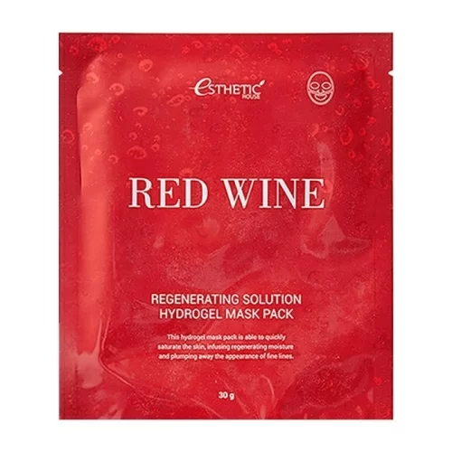 Гидрогелевая маска для лица Esthetic House Красное вино Red Wine Regenerating Solution Hydrogel в магазине milli.com.ru