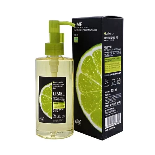 Гидрофильное масло Eco Branch Facial Deep Cleans-Ing Oil для глубокого очищения лица лайм в магазине milli.com.ru
