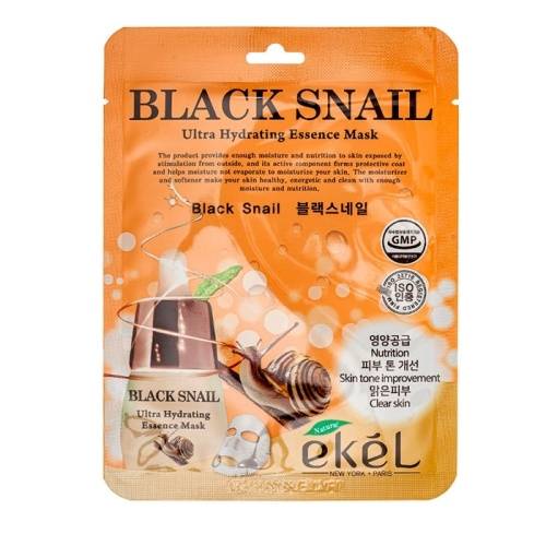 Маска для лица Ekel Essence Black Snail в магазине milli.com.ru