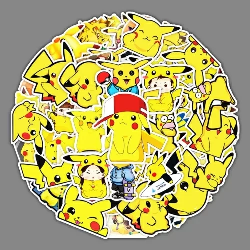 Стикеры наклейки Milli Пикачу Pikachu 54шт в магазине milli.com.ru
