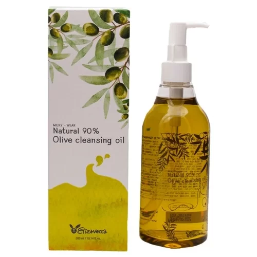 Гидрофильное масло Elizavecca Олива Natural 90% Olive Cleansing Oil 300мл в магазине milli.com.ru