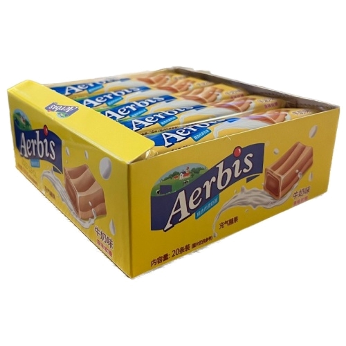 Конфеты жевательные Aerbis молочные 28г в магазине milli.com.ru