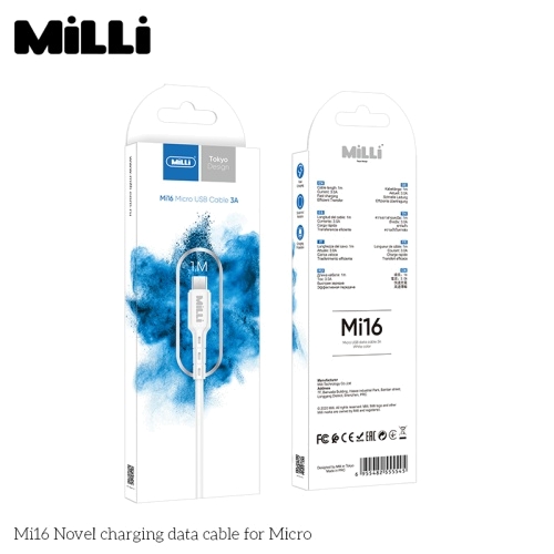 Кабель MicroUSB Milli Mi16 3A 1m в магазине milli.com.ru фото 9