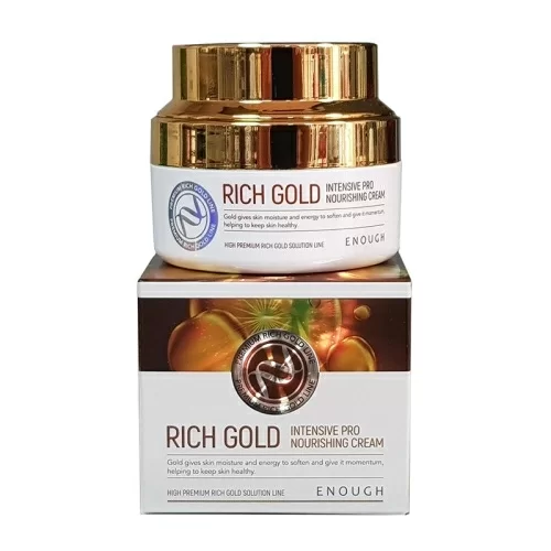 Крем для лица Enough Rich Gold Intensive Pro Nourishing Cream 50мл в магазине milli.com.ru