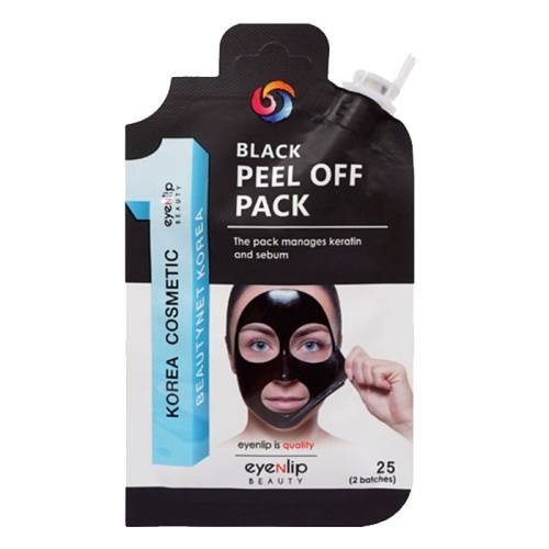 Маска-пленка для лица Eyenlip Peel Off Pack Black Очищающая 25г в магазине milli.com.ru