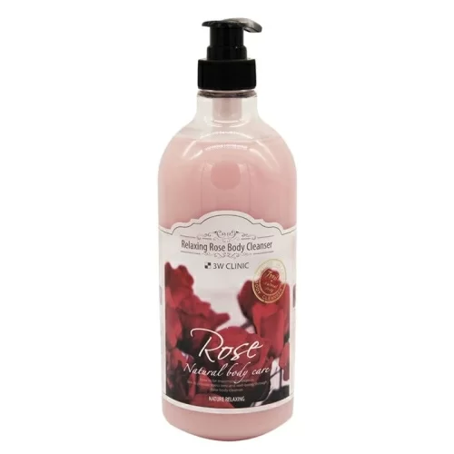 Гель для душа 3W Clinic Rose Relaxing Body Cleanser 1л в магазине milli.com.ru