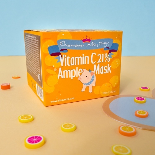 Маска для лица Elizavecca Milky Piggy Vitamin C 21% Ample Mask в магазине milli.com.ru фото 3
