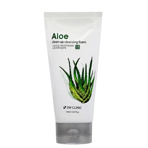 Пенка для умывания 3W Clinic Aloe Clean Up 150мл в магазине milli.com.ru