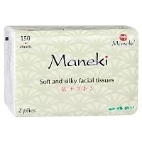 Салфетки бумажные Maneki KaBi 2 слоя 150шт 