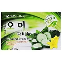 Мыло кусковое 3W Clinic Огурец Cucumber Beauty 120г 