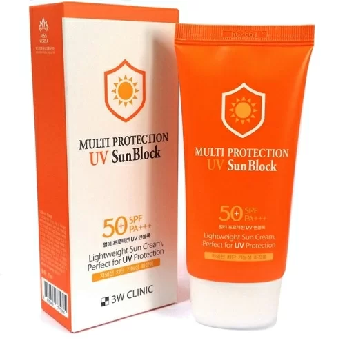 Солнцезащитный крем 3W Clinic Multi Protection UV Sunblock SPF50 PA+++ в магазине milli.com.ru
