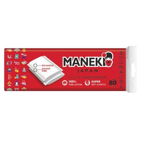 Подушечки ватные гигиенические Maneki Red 80шт в магазине milli.com.ru