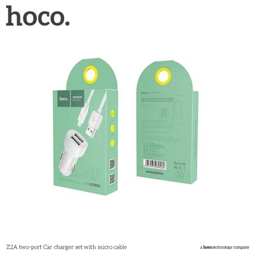 Автомобильное зарядное устройство Hoco Z2a + MicroUSB cable в магазине milli.com.ru