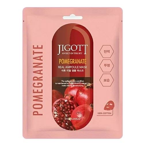 Ампульная маска для лица Jigott Pomegranate Real в магазине milli.com.ru