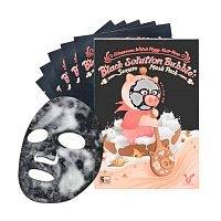 Тканевая маска для лица Elizavecca Witch Piggy Hell-Pore Black Solution Bubble Serum 