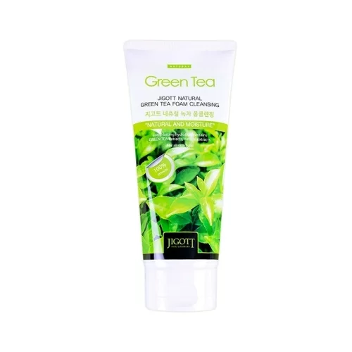 Пенка для умывания Jigott Natural Green Tea Foam Cleansing 180мл в магазине milli.com.ru
