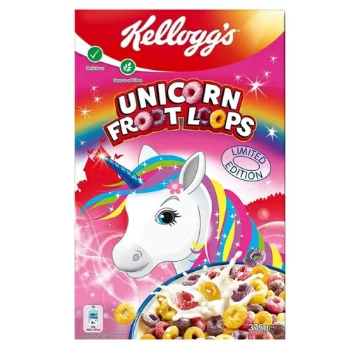 Сухой завтрак Kelloggs Froot Loops Unicorn Edition 375g в магазине milli.com.ru