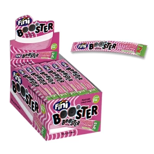 Жевательные конфеты Booster клубника со сливками 10г в магазине milli.com.ru