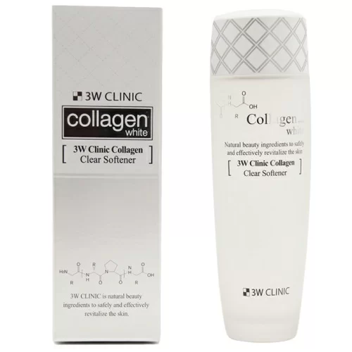 Тоник для лица 3W Clinic с коллагеном Collagen Clear Softener 150мл в магазине milli.com.ru