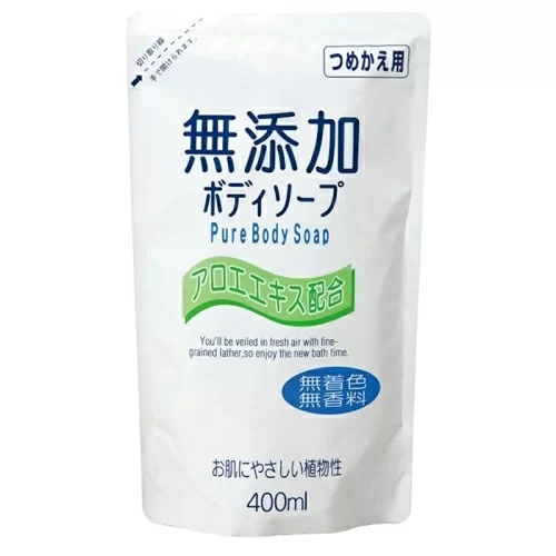 Натуральное бездобавочное жидкое мыло Nihon No added pure body soap 400мл в магазине milli.com.ru