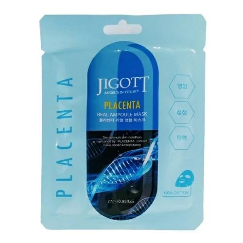 Тканевая маска для лица Jigott Placenta Ampoule в магазине milli.com.ru