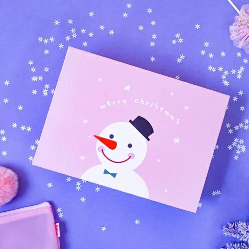 Коробка подарочная Milli Merry Christmas Snowman 20x15 в магазине milli.com.ru