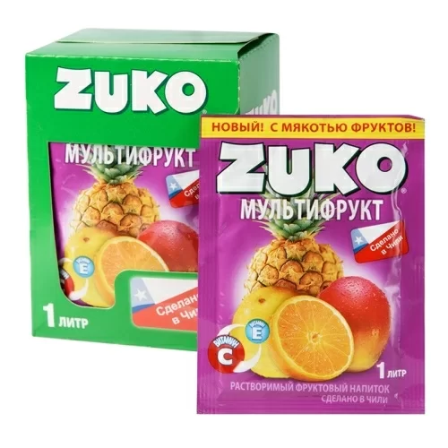 Растворимый напиток Zuko Мультифрукт в магазине milli.com.ru