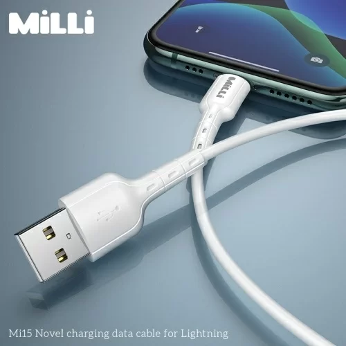 Кабель Lightning Milli Mi15 2.4A 1m в магазине milli.com.ru фото 6