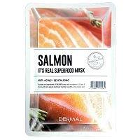 Маска для лица Dermal Its Real Superfood Salmon 