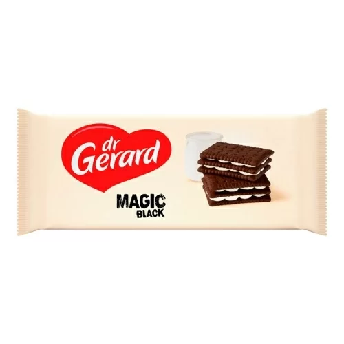 Шоколадное печенье Dr Gerard Magic Black с ванильным кремом 36,6 г в магазине milli.com.ru