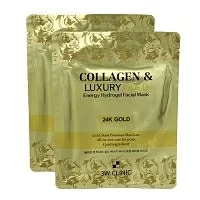 Гидрогелевая маска для лица 3W Clinic Collagen and Luxury Gold 