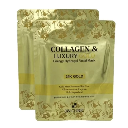 Гидрогелевая маска для лица 3W Clinic Collagen and Luxury Gold в магазине milli.com.ru