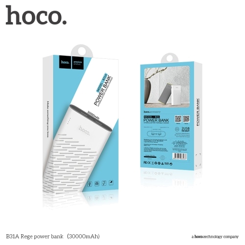 Портативный аккумулятор Hoco B31A 30000 mAh белый в магазине milli.com.ru фото 4