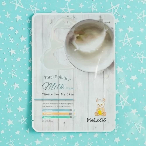 Тканевая маска для лица Meloso Total Solution с молочными протеинами в магазине milli.com.ru