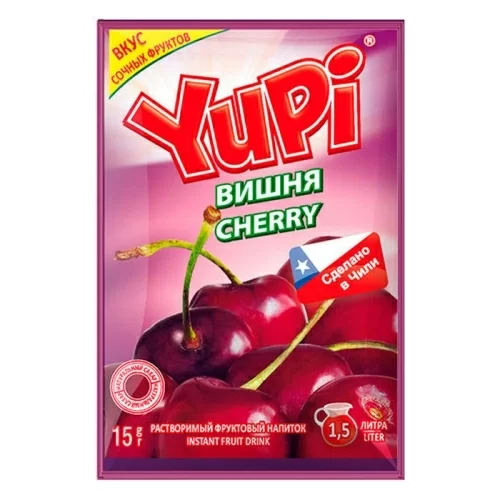 Растворимый напиток Yupi Вишня в магазине milli.com.ru