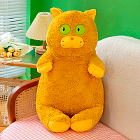 Мягкая игрушка подушка Milli Котик с зелеными глазами 65см 
