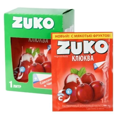 Растворимый напиток Zuko Клюква в магазине milli.com.ru