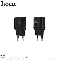 Сетевое зарядное устройство Hoco C33a черное 