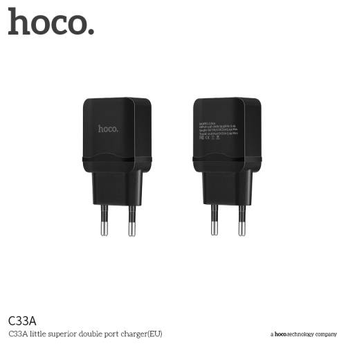 Сетевое зарядное устройство Hoco C33a черное в магазине milli.com.ru