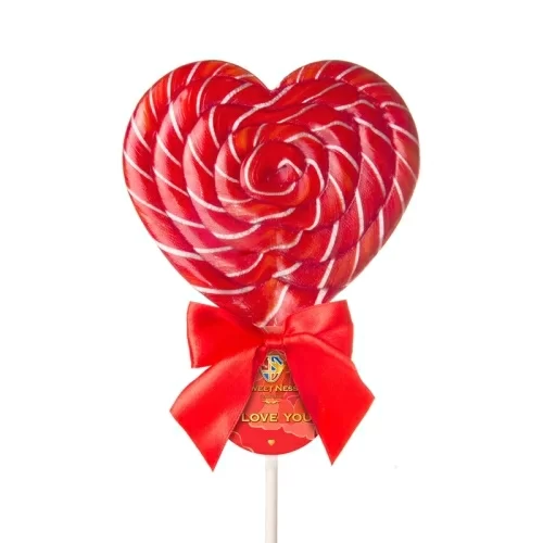 Леденец Sweet Ness сердце со вкусом клубники 120г в магазине milli.com.ru