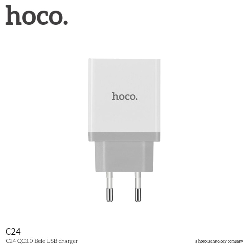 Сетевое зарядное устройство Hoco C24 QC3.0 в магазине milli.com.ru фото 3