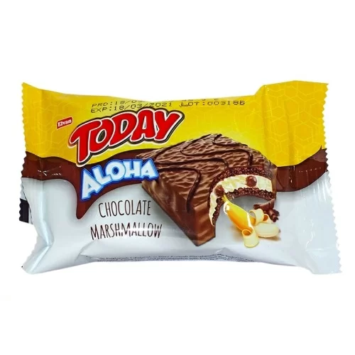 Бисквит Today Aloha Chocolate Marshmallow banana 20г в магазине milli.com.ru