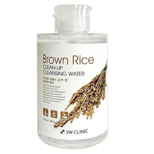 Мицеллярная вода 3W Clinic Brown Rice 500мл в магазине milli.com.ru