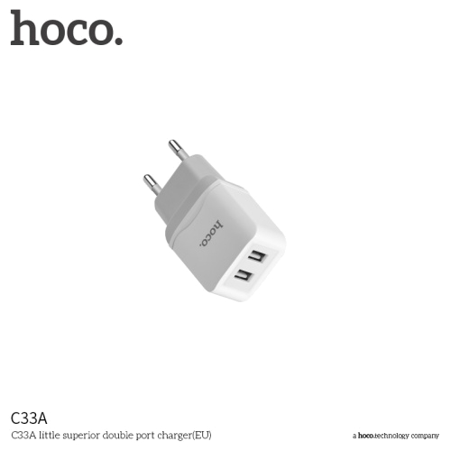 Сетевое зарядное устройство Hoco C33a белое в магазине milli.com.ru фото 2