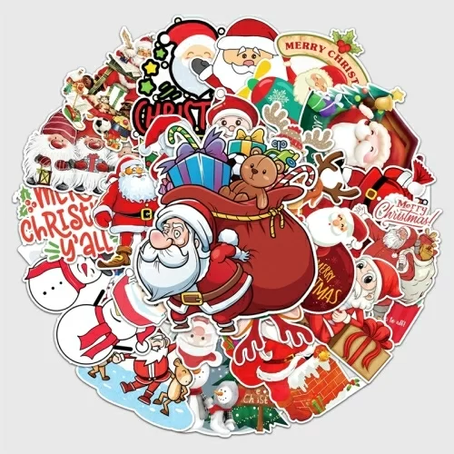 Стикеры наклейки Milli Merry Christmas 2023 50шт в магазине milli.com.ru