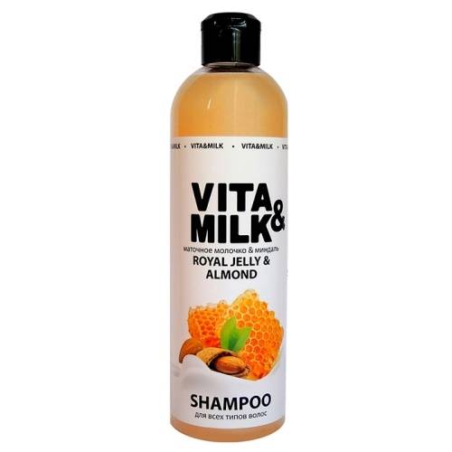 Шампунь Vita&Milk Маточное молочко и Миндаль 500мл в магазине milli.com.ru
