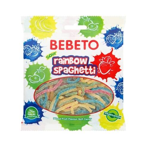 Жевательный мармелад Bebeto Spaghetti 80г в магазине milli.com.ru