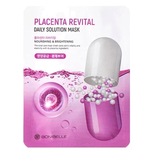 Тканевая маска для лица Bonibelle Placenta Revital Daily Solution в магазине milli.com.ru фото 2